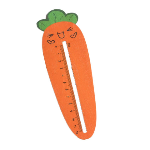 Kawaii Cute Smile Carrot Vegetable Straight Ruler Measure Study Drawing Student Stationery School Office Supply Gift