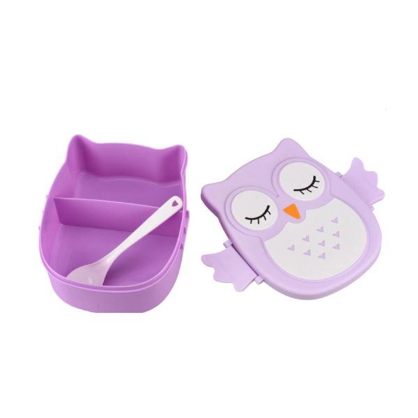 Kawaii Cute Owl Microwave Bento Container Lunch Box
