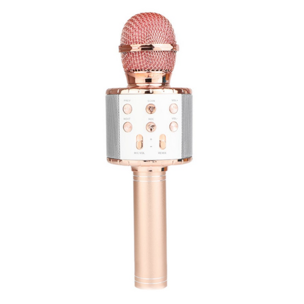 Kids Portable Bluetooth Wireless Karaoke Microphone With Led Lights