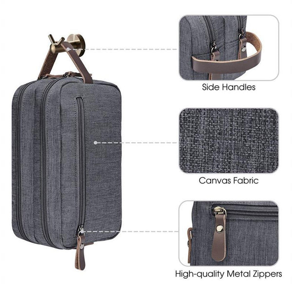Large Capacity Men Travel Toiletry Kit Wash Bag Cosmetic Bags Holder