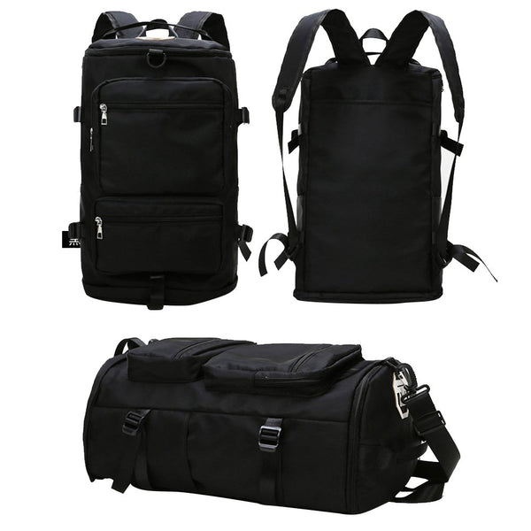 Large Capacity Travel Backpack Sport Gym Bag With Shoe Compartment
