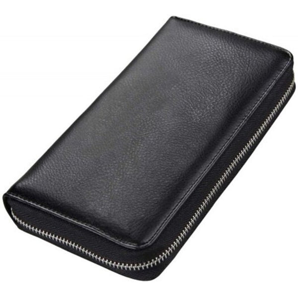 Large Carpacity Long Card Wallet Red Wine