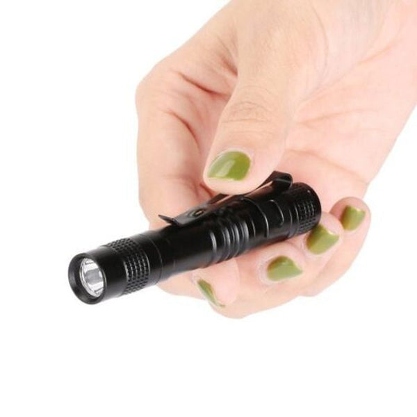 Led Pen Shaped Highlight Portable Mini Torch Black