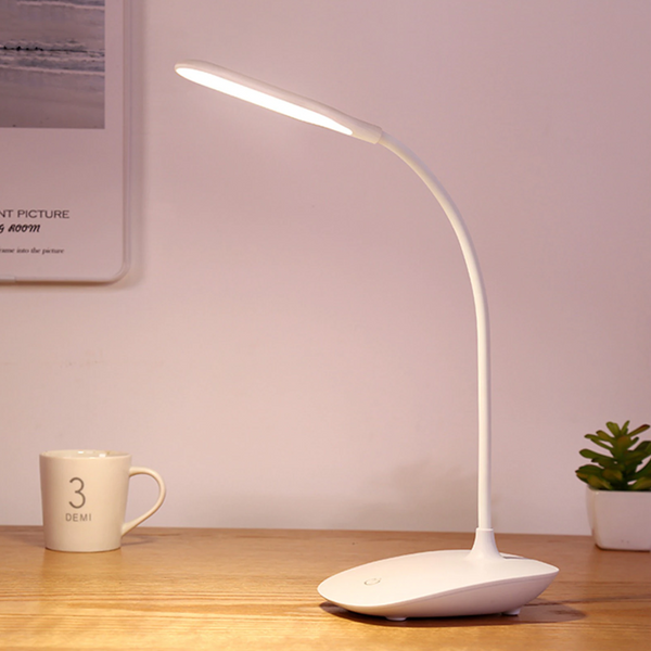 Led With Flexible Gooseneck 3 Level Brightness Desktop Table Night Light Touch Lamp