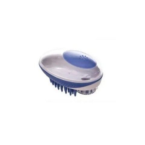 Leehurdog Bath Brush Pet Silicone Comb Massage Shower Cleaning Tool Bule