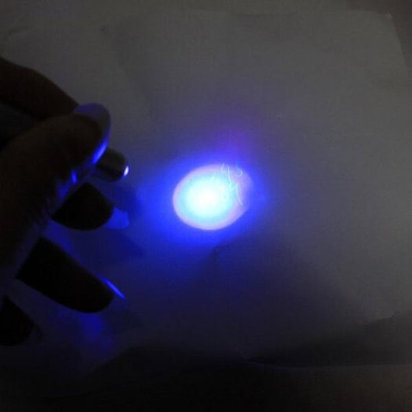 Magic Invisible Ink Pen With Special Light For Secret Confidential Use Silver