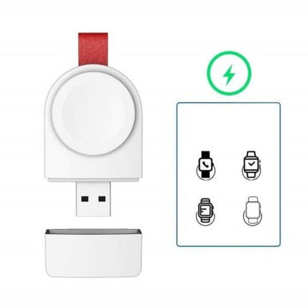 Magnetic Usb Wireless Charger For Apple Watch 4 / 3 2 1 White