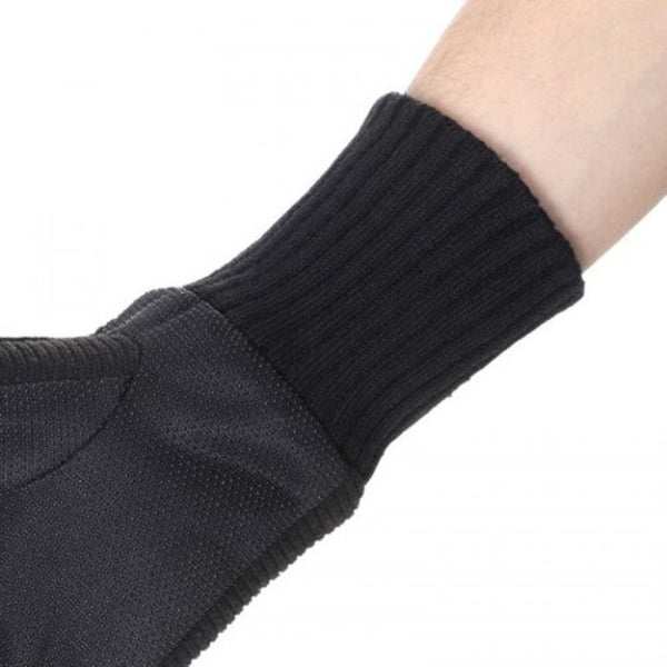 Men's Genuine Leather Outdoor Riding Gloves Winter Warm Students Black