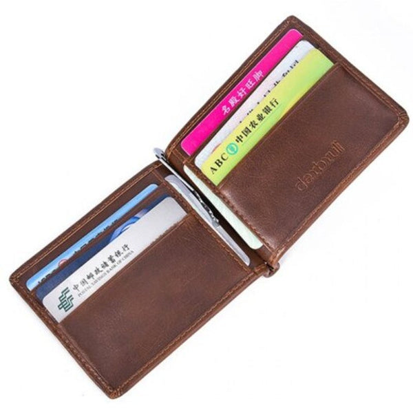 Men's Multi Card Wallet European And American Fashion Small Holder Black