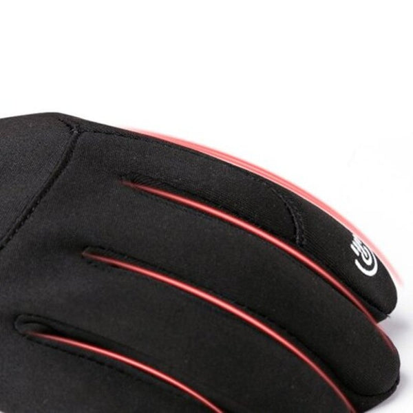 Men's Outdoor Warm Windproof Gloves Cycling Touch Screen Sports Black Xl