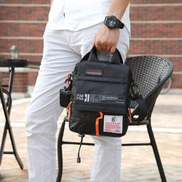 Men's Nylon Water Resistant Multipurpose Shoulder Crossbody Business Hand Bag
