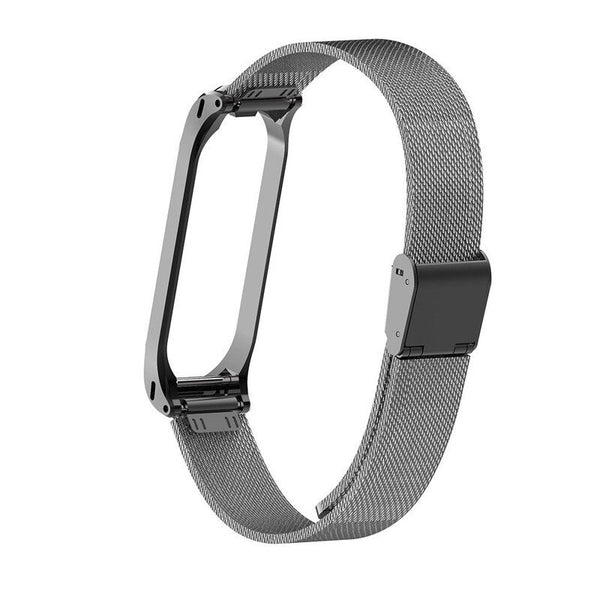 Metal Strap Wristband For Mi Band 3 4 Replacement Black