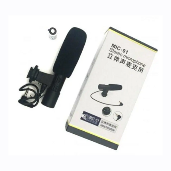 Mic 01 Professional Interview News Recording Microphone Black