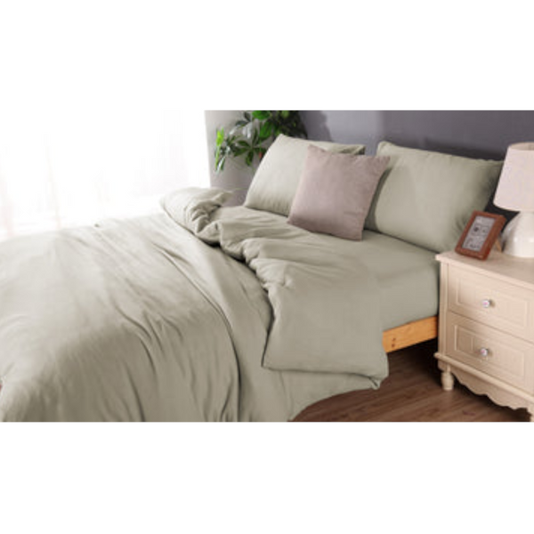 Microflannel Duvet Cover And Sheet Comb Set Double Silver