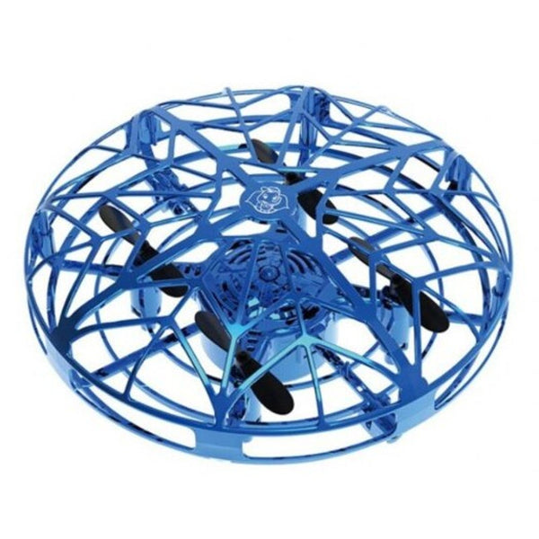 Mini Flying Ufo Ball Led Induction Suspension Aircraft Toys Hand Held Inductive Blue