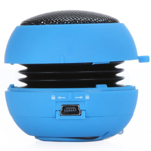 Mini Hamburger Speaker For Iphone Ipad Ipod Laptop Pc Mp3 Audio Amplifier Blue