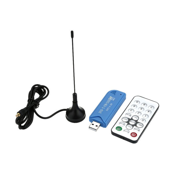 Mini Portable Digital Usb 2.0 Tv Stick Dvb Dab Fm Rtl2832u R820t2 Support Sdr Tuner Receiver Blau