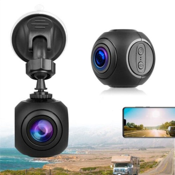 Mini Wifi Car Dash Cam Fhd 1080P Gps Camera Dashboard / Sensor Night Vision Black