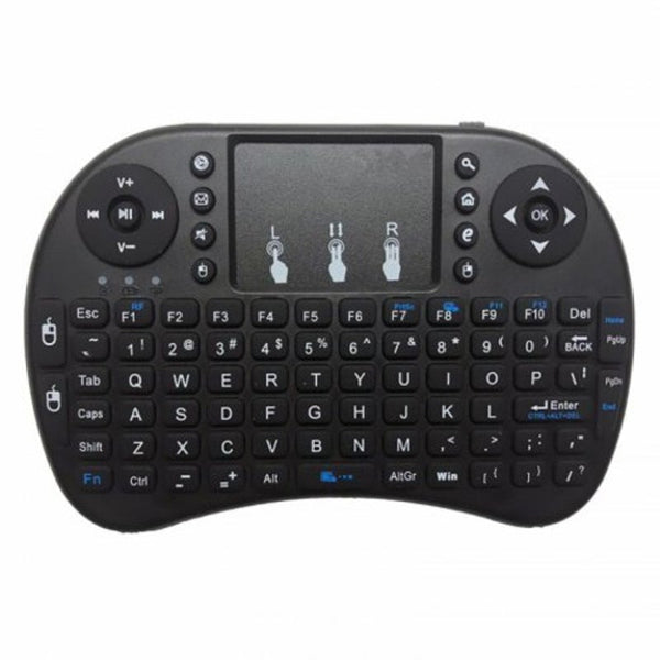 Mini Wireless 2.4G Back Light Touchpad Keyboard Black