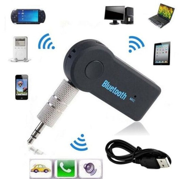 Mini Wireless Usb Bluetooth Aux Stereo Audio Music Car Adapter Receiver V 3.0 Black