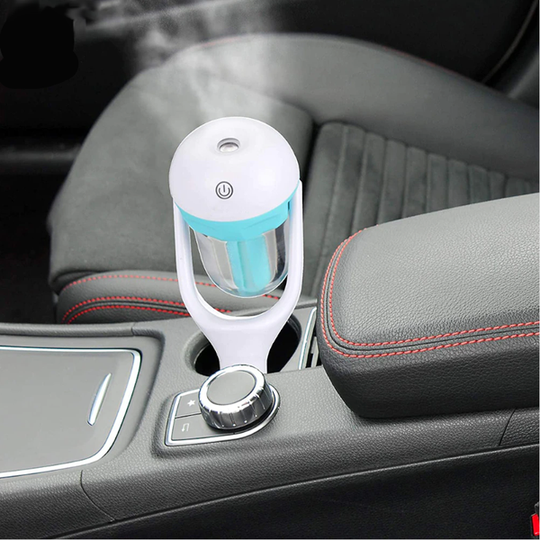 Mini Car Humidifier Usb Refresher 50Ml Air Purifier Light Blue