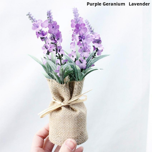 Mini Faux Lavender Plant Magnets