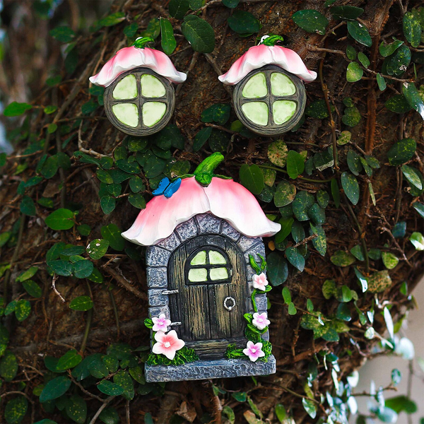 Miniature Fairy Door Window Decorative Resin Sculpture