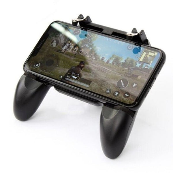 Smartphone Game Controller Joystick Fire Trigger Gamepad Set For Pubg Black All In One With Moving