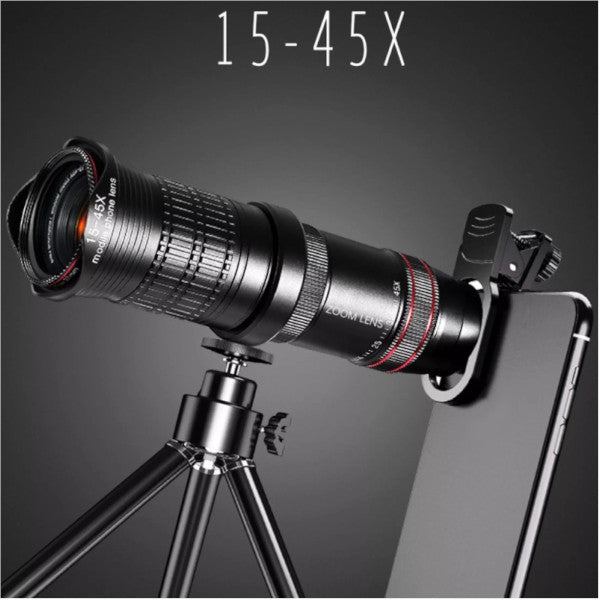 Mobile Phone Lens Universal Zoom 15X Monocular Telescope Magnifier