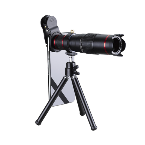 Mobile Telescope Phone 22 Times Lens Metal Black