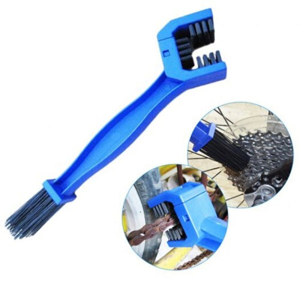 Motorcycle Bicycle Chain Cleaning Brush Tool Blue