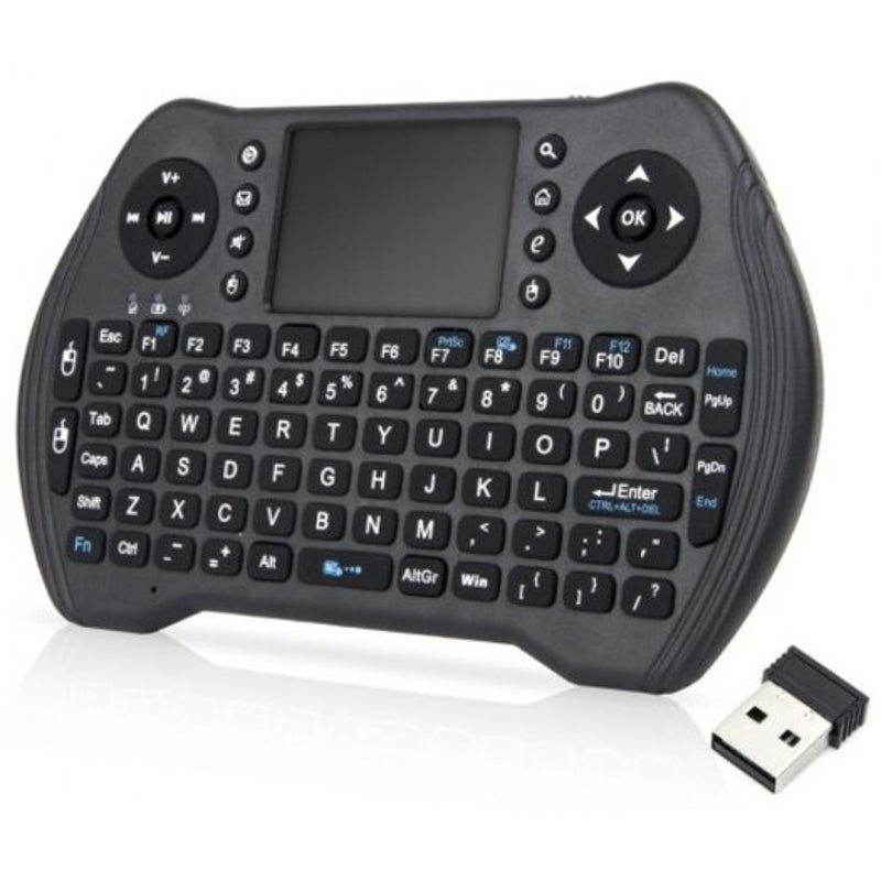 Mt10 Wireless Keyboard Fly Air Mouse For Android Smart Tv Box Pc Black