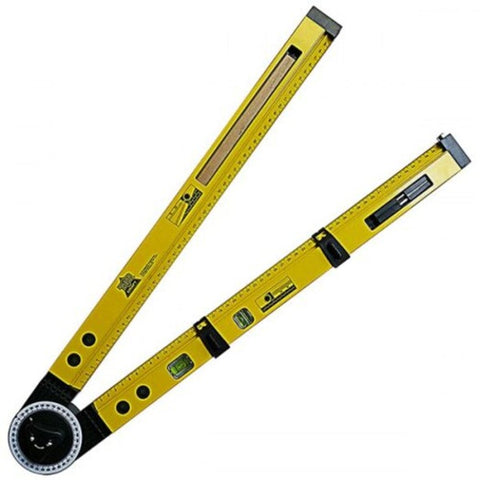 Multi Function Line Gauges Scriber Compass Slope Measurement Angle Instrument Hanging Picture Horizontal Positioning Tool Yellow