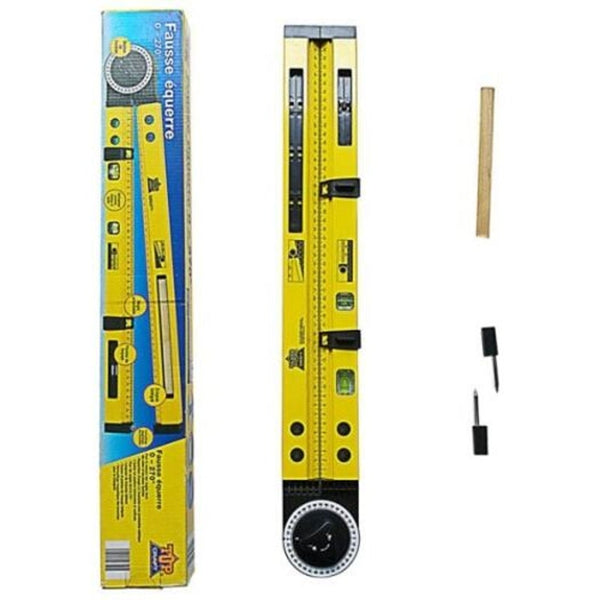 Multi Function Line Gauges Scriber Compass Slope Measurement Angle Instrument Hanging Picture Horizontal Positioning Tool Yellow