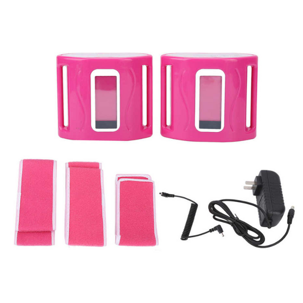 Multi Functional Waist Slimming Massager Electric Fat Rejection Machine - Rose Red