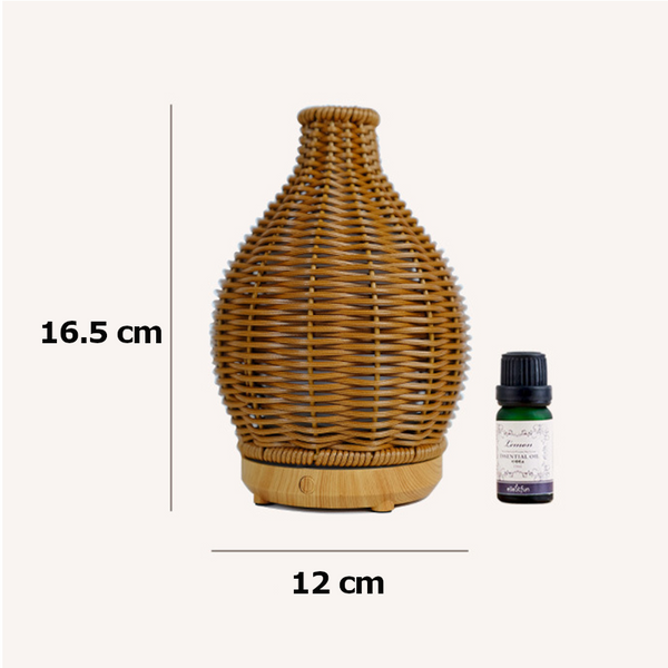 Natural Rattan Aromatherapy Humidifier Essential Oil Diffuser
