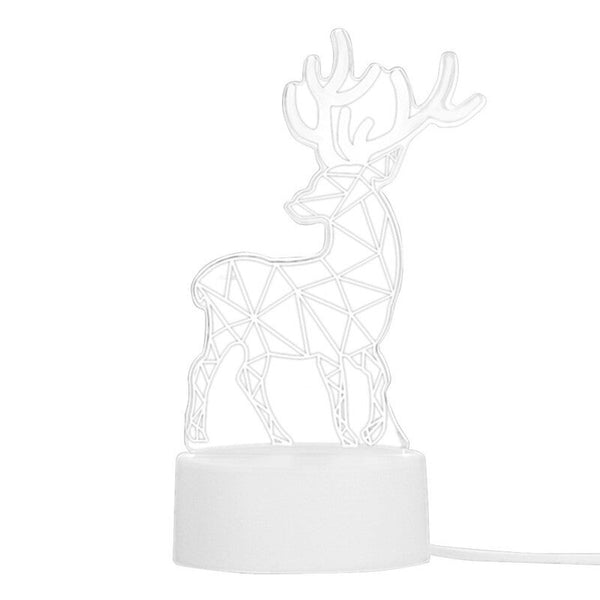 3D Lamp Table Night Light Multicolor Cartoon Toy Sika Deer 2