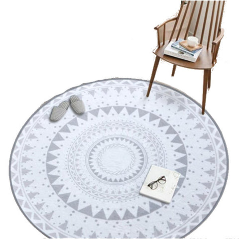 Nordic Style Round Decorative Carpet Area Rug Foot Door Hanging Basket Mat 3