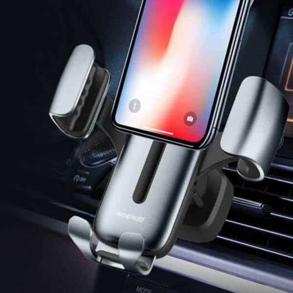 Car Air Vent Phone Holder Gravity Compatible For Iphoneall Smartphone Light Slate Gray