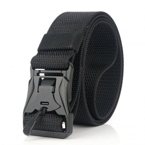 Nylon Belt Zinc Alloy Magnetic Buckle Lightweight Versatile Black