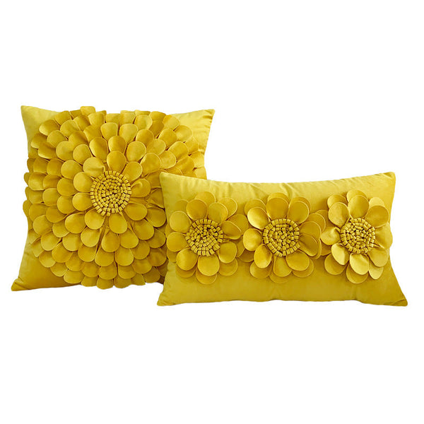 French Entry Lux Heavy Industry 3D Solid Color Pillowcase