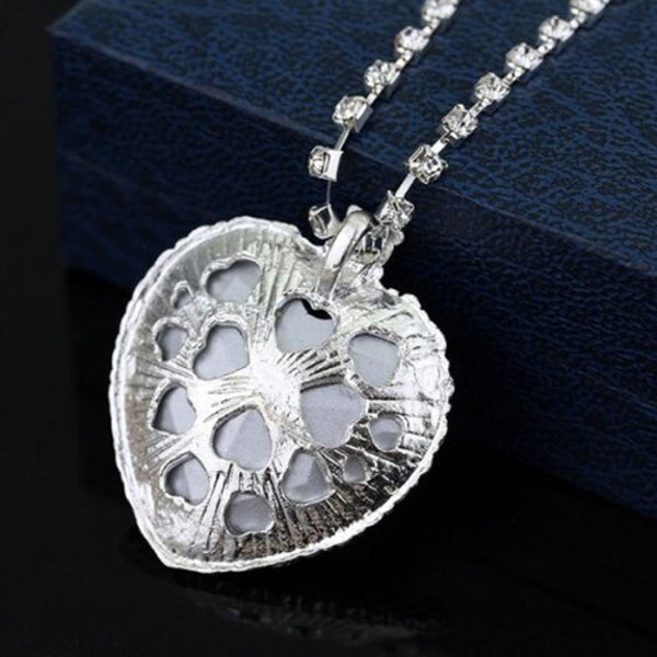 Ocean Star Love Fashion Diamond Crystal Pendant Necklace Cobalt Blue