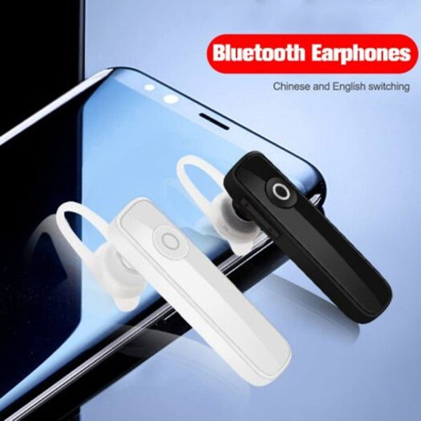 Mini Wireless Bluetooth Earphone In Car Sport Handsfree Business Earbud For Phone Black