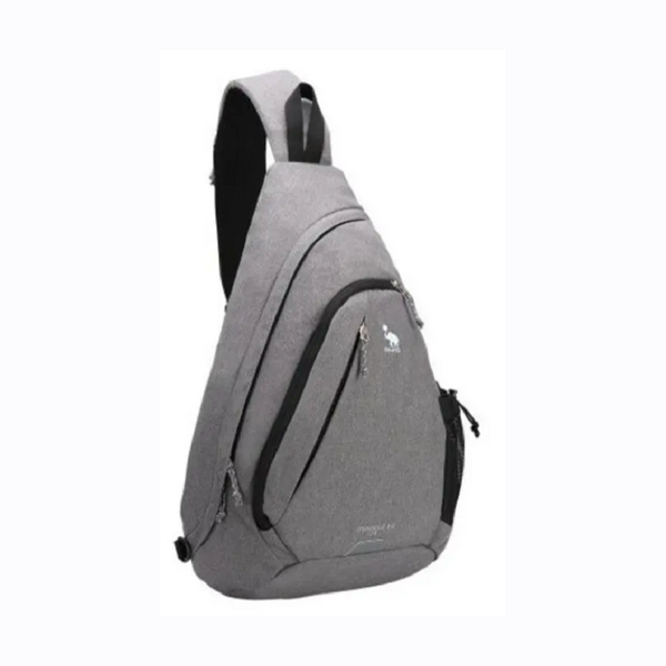One Strap Backpack For Men Sling Crossbody Shoulder Bag Single Light Gray