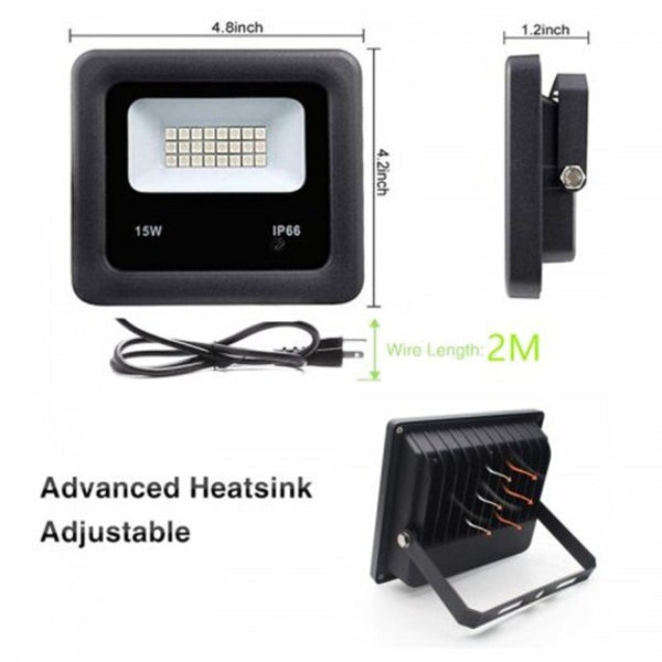 Outdoor Led Flood Lights Rgb Colour Changing Waterproof Wall Remote Control