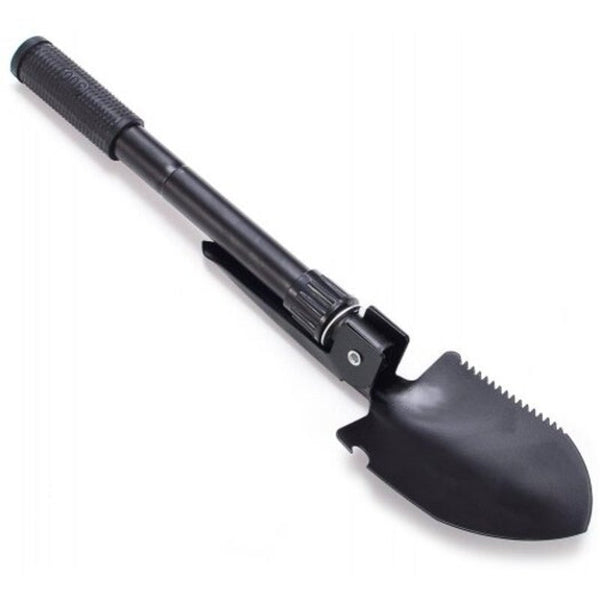 Outdoor Mini Multifunctional Folding Shovel Black