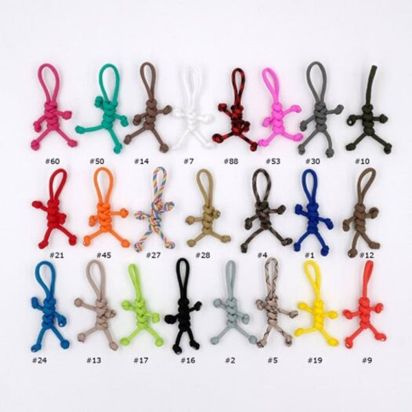 Paracord Keychain Novelty Handmade 550 Parachute Cord For Scooters Cars Holder 2 Number 27 Rainbow