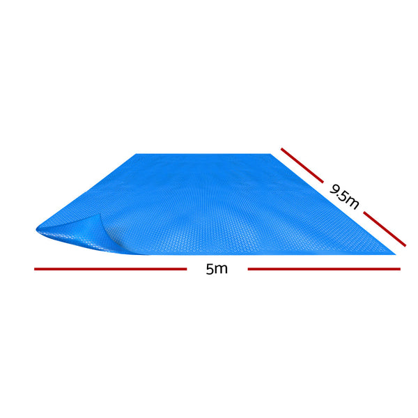 Aquabuddy Pool Cover 500 Micron 9.5X5m Swimming Solar Blanket Blue