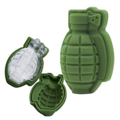 Personality Grenade Silicone Mold Ice Cube Cake Decoration Baking Deep Green