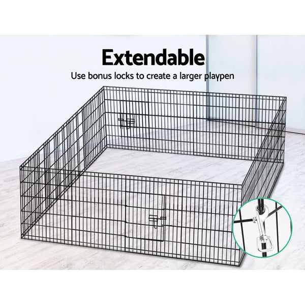 I.Pet Playpen Dog 30" 8 Panel Puppy Exercise Cage Enclosure Fence